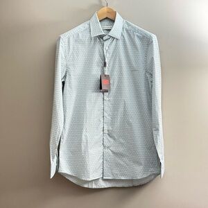 NWT Etro Milano Men’s Dress Shirt - Italian Luxury Snake Print - Size 39 (15.5)